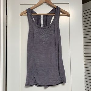 lululemon feather print racer back tank